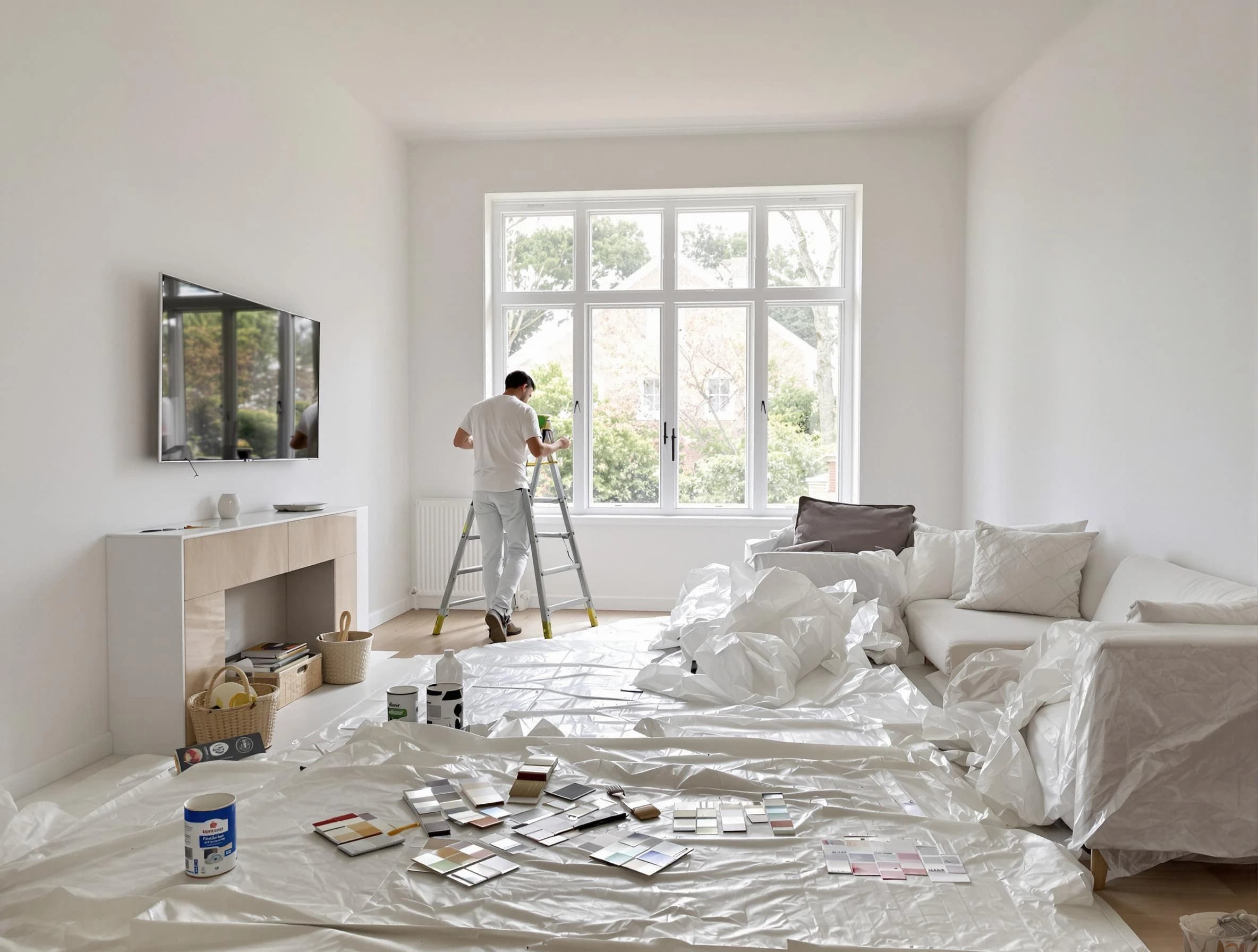 Sun City West House Painters professional applying interior paint in Sun City West, AZ
