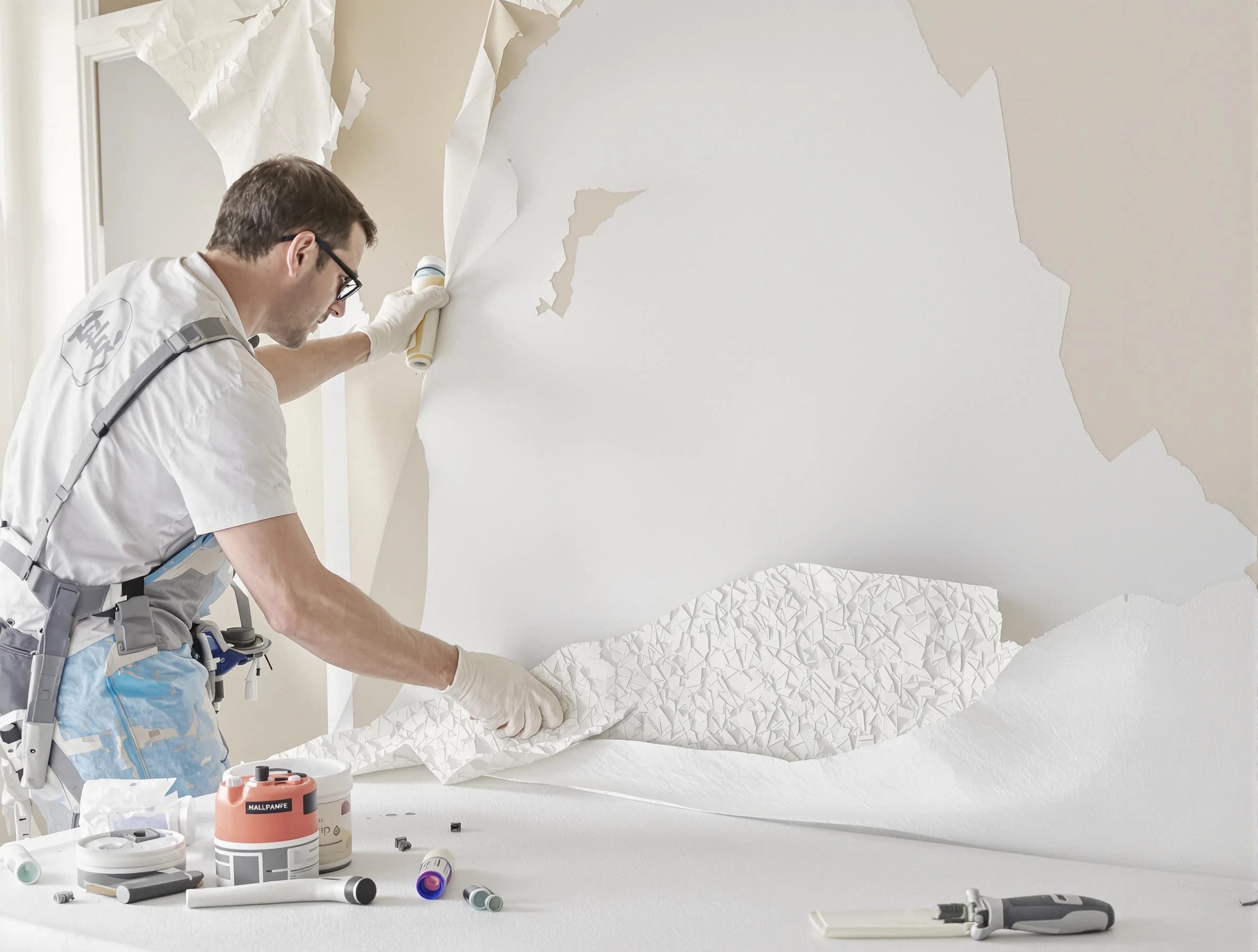 Detailed wallpaper removal and wall prep by Sun City West House Painters in Sun City West